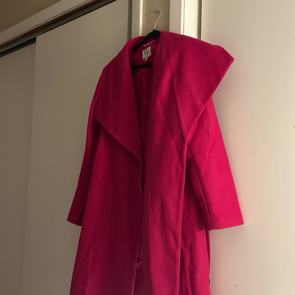 Worthington Fuchsia Trench Coat